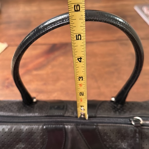 PRADA Vintage Black Leather Satchel Log Bag - Picture 11 of 11